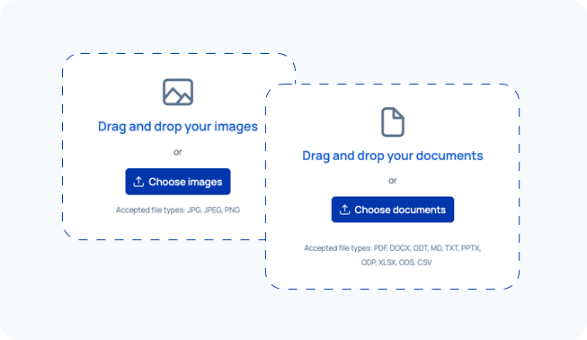 Step 1: Upload your files